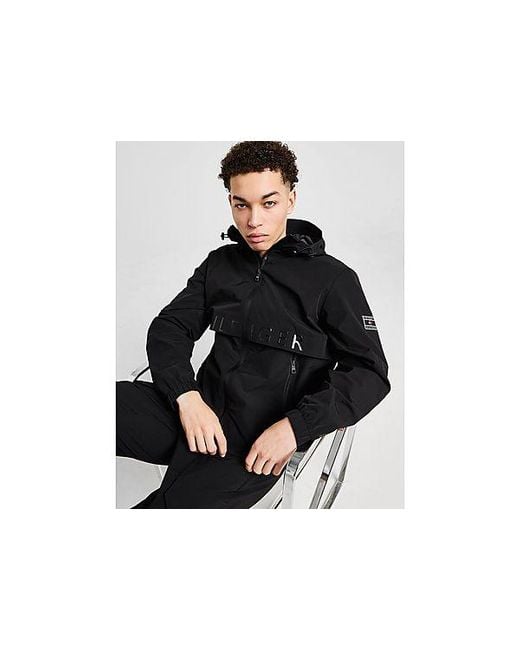 Tommy Hilfiger Black Branded Full Zip Jacket for men