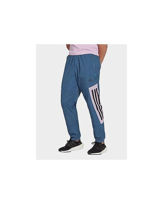 Adidas Blue Future Icons 3-stripes Woven Pants for men