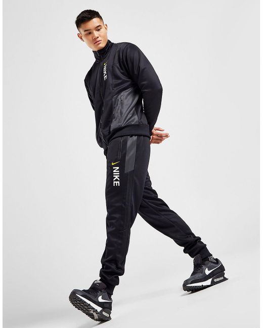 Nike Hybrid Poly Knit Track Pants in Black for Men | Lyst UK
