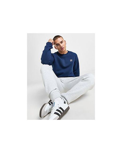 Adidas Originals Blue Trefoil Essential Crew Sweatshirt