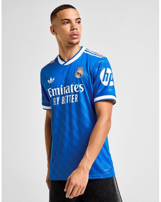 Real Madrid 2025/26 Terza Maglia di Adidas Originals in Blue da Uomo