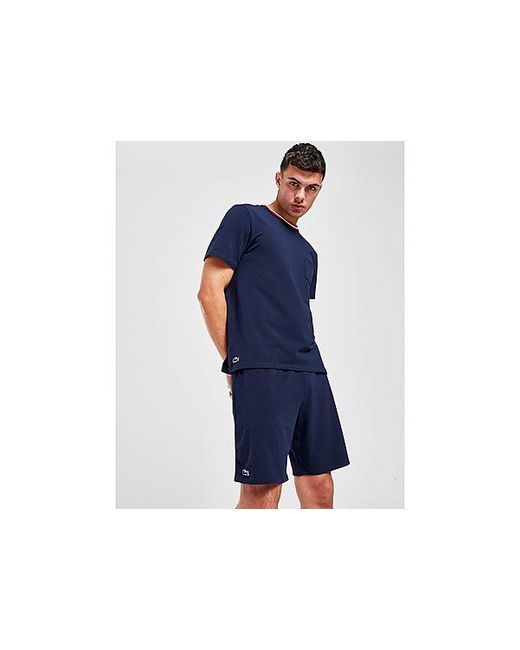 Lacoste Blue Striped Collar T-shirt for men