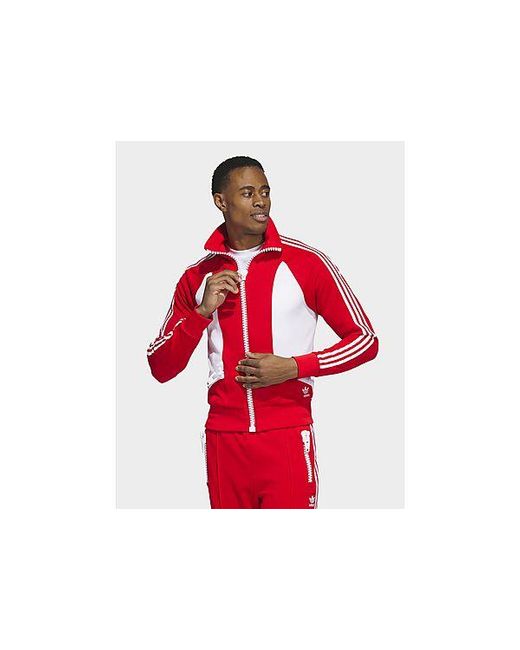Adidas Originals Red Jeremy Scott Big Zip Track Top for men