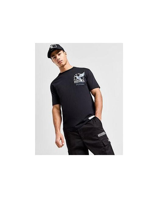 Hoodrich Black Pegasus T-shirt for men