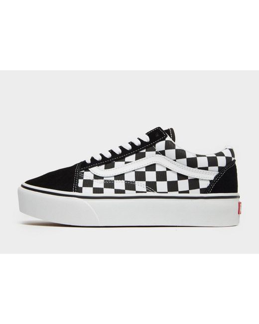 vans primary check old skool platform