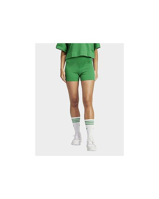 Adidas Originals Green 3-stripes Booty Shorts
