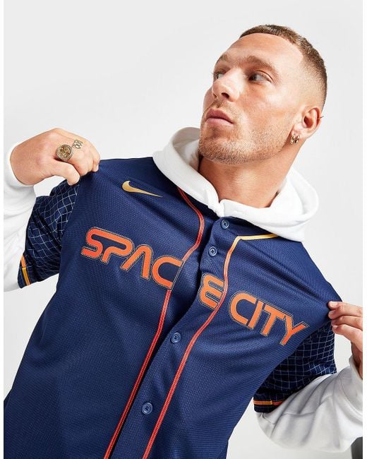 Nike Synthetic Mlb Houston Astros City Connect Jersey in Blue for Men