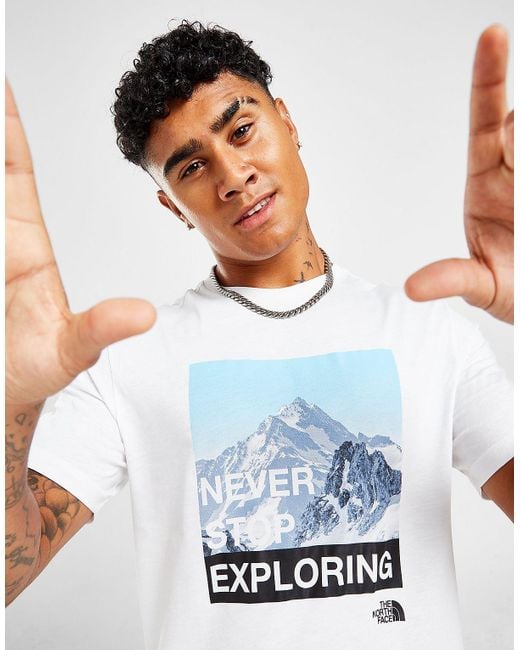 The North Face Snow Mountain T-shirt in White for Men