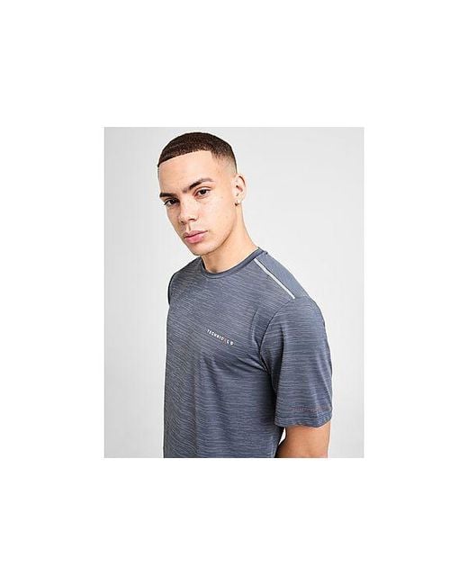 TECHNICALS Blue Fleck T-shirt for men