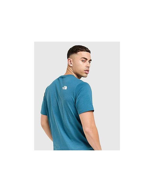 The North Face Blue Fine Box T-shirt for men