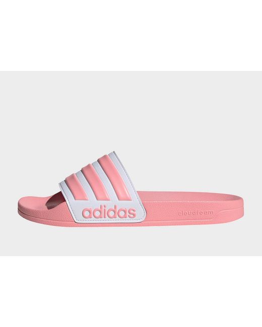 adilette shower slides pink