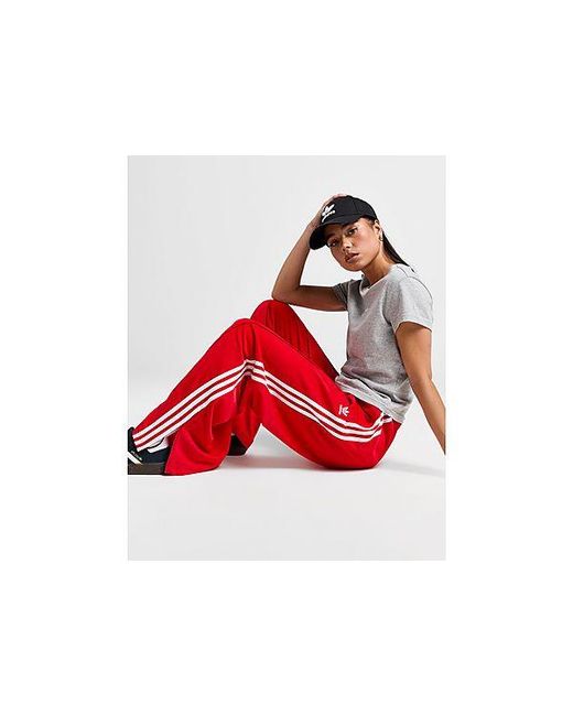 Adidas Originals Red Oversized Firebird Track Pants