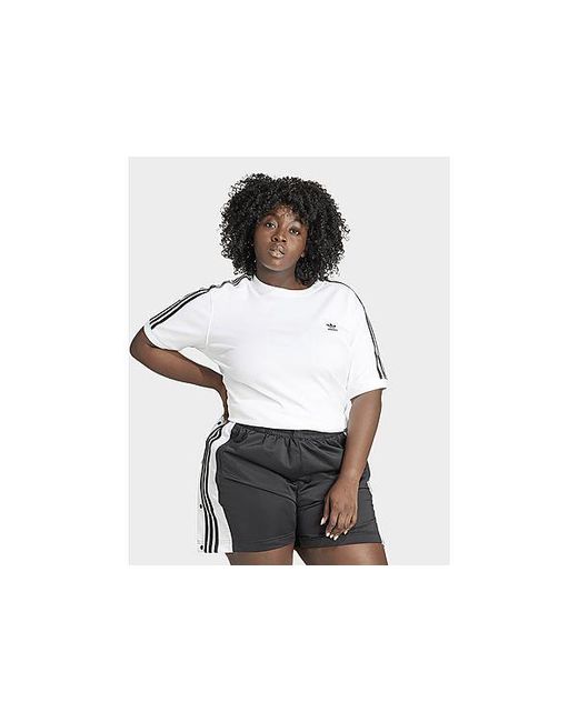 Adidas Originals Black 3-stripes Baby Tee (plus Size)