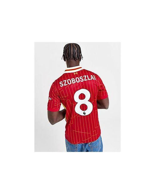 Nike Red Liverpool Fc 2024/25 Szoboszlai #8 Home Shirt for men