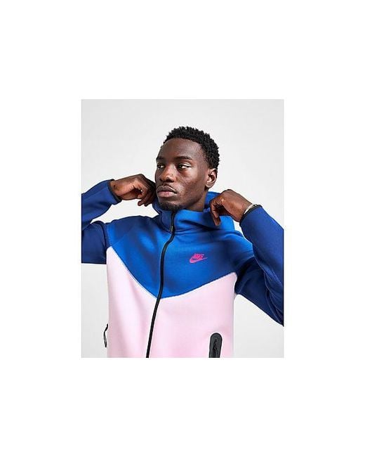 Nike Blue Tech Fleece Hoodie for men