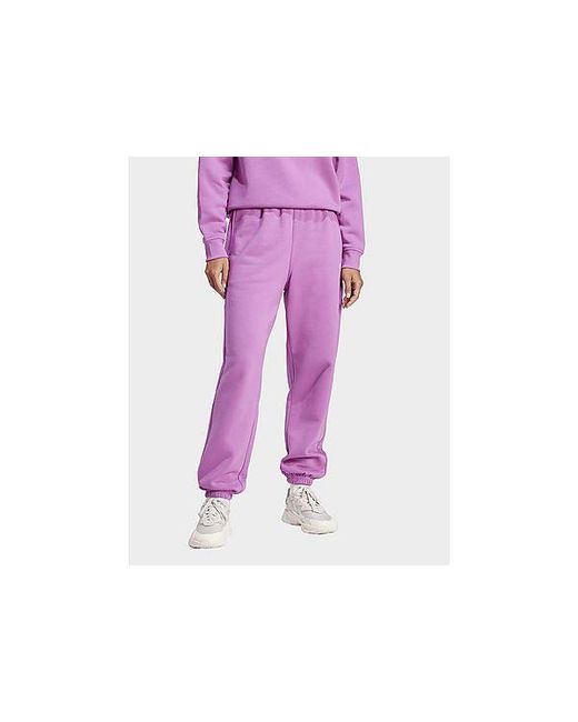 Adidas Originals Purple Essentials Fleece Joggers