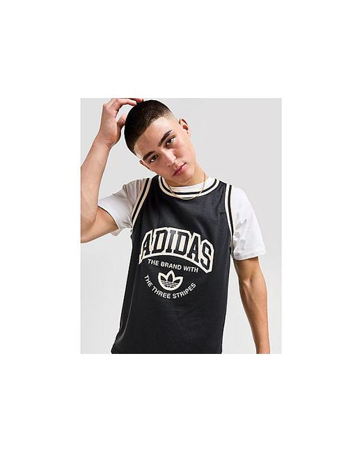 Adidas Originals Black Varsity Basketball Vest for men
