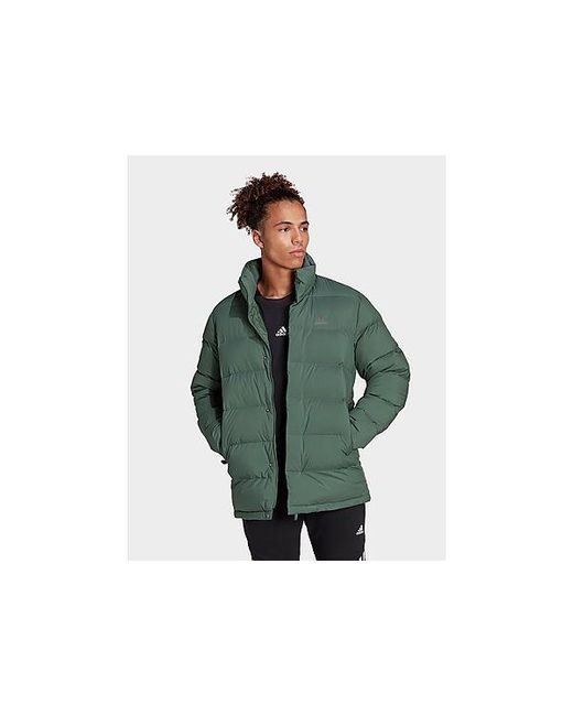 Adidas Green Helionic Mid-length Down Jacket for men