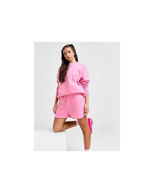 Pink Soda Sport Black Baton Fleece Shorts