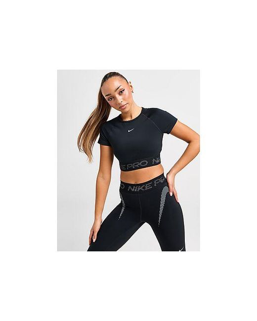 Maglia Training Pro Crop di Nike in Black