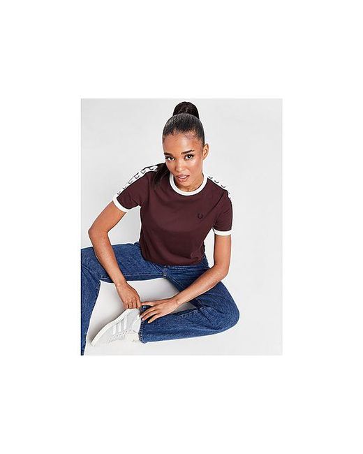 fred perry taped ringer t shirt dress