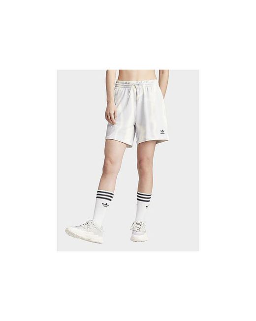 Adidas Originals Black Dye Allover Print Sweat Shorts for men