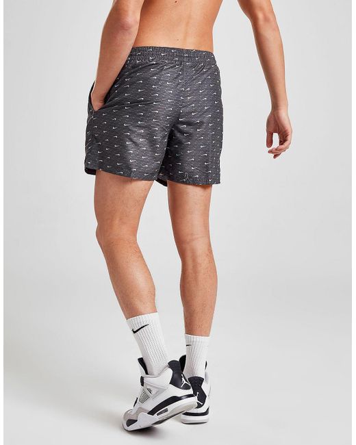 Men's Nike Swoosh All-Over Print 5-Inch Swim Shorts