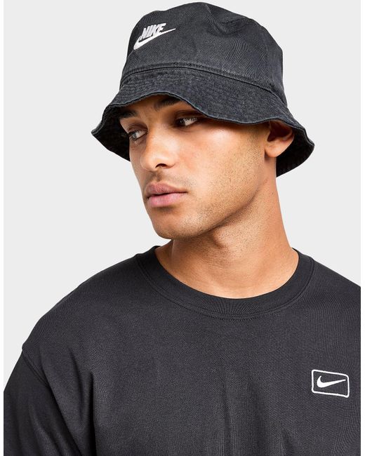 Womens Cappello Bucket Washed di Nike in Black