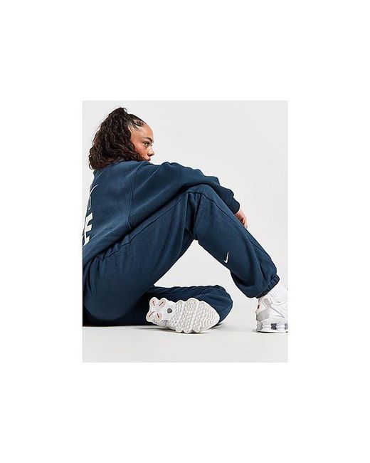 Nike Blue Graphic Swoosh Joggers