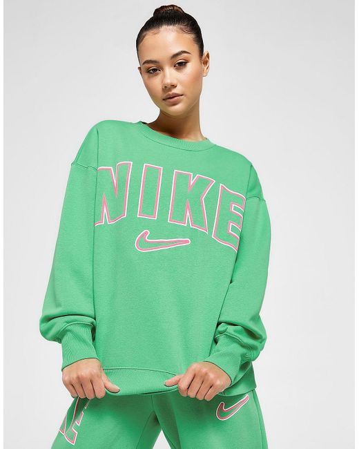 Green Nike Phoenix Fleece Varsity Crew Sweatshirt JD Sports Global |  lupon.gov.ph