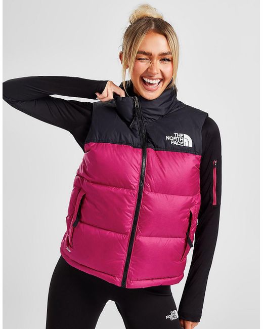 Pink north clearance face gilet