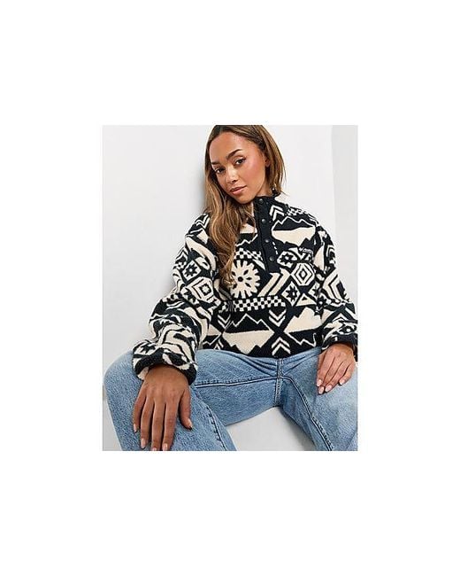Columbia Black Helvetia Aztec Fleece
