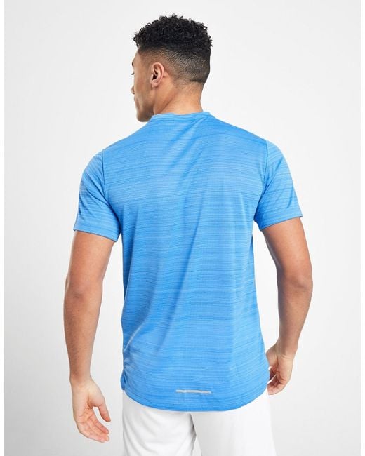 nike blue miler t shirt