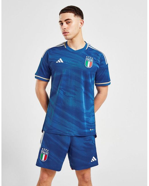 adidas Italy 2023 Home Shorts in Blue for Men | Lyst UK