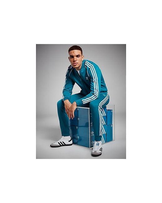 Adidas Originals Blue Sst Track Pants for men