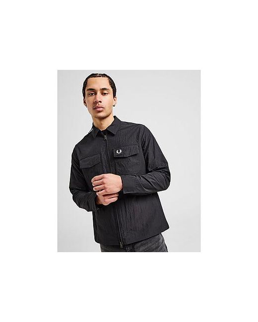 Fred Perry Black Overshirt for men