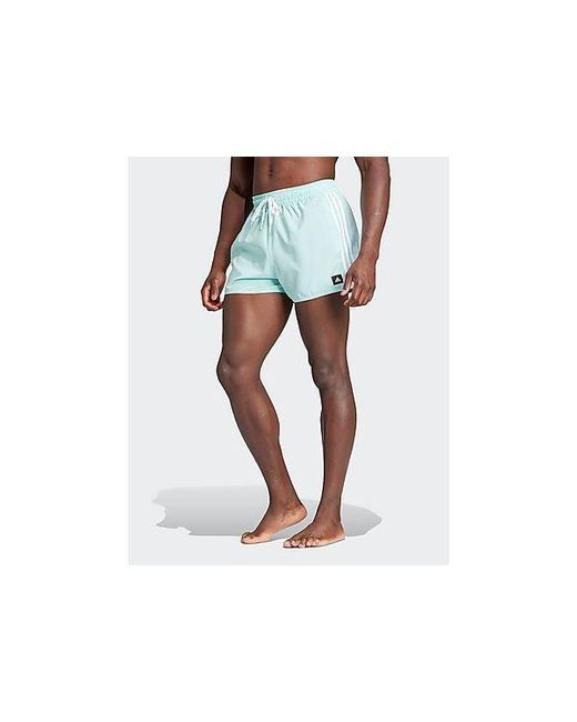 Adidas Black 3-stripes Clx Very-short-length Swim Shorts for men
