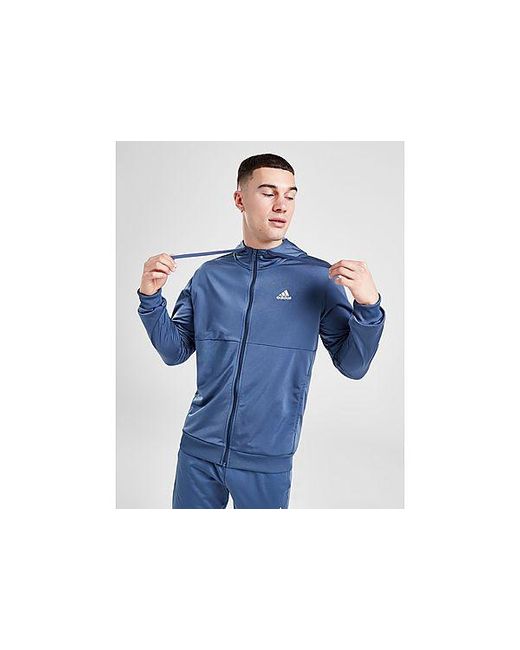 Adidas Blue Badge Of Sport Linear Full Zip Hoodie for men