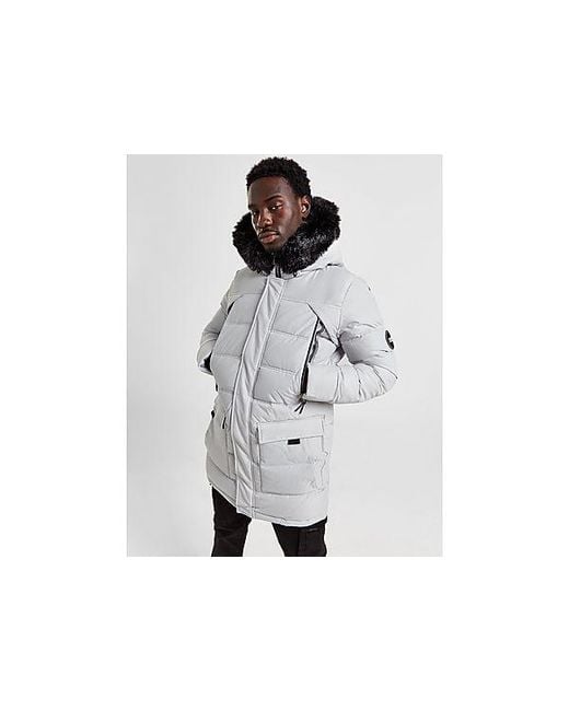 Giacca Lunga Parka Taymore di SUPPLY + DEMAND in Black da Uomo