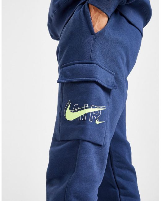 nike cargo joggers blue