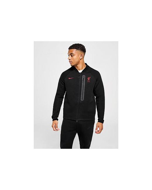 Nike Black Liverpool Fc Tech Fleece Jacket for men