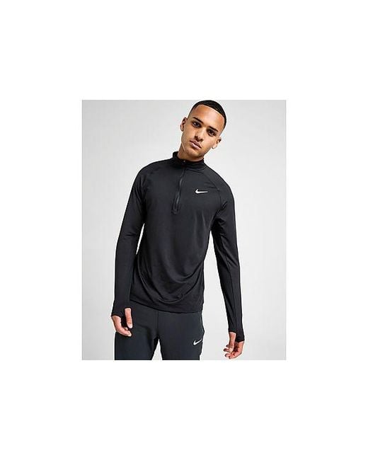 Nike Black Stride 1/4 Zip Top for men