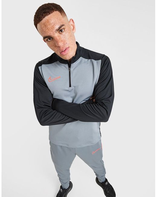 Felpa Academy 1/4 Zip di Nike in Black da Uomo