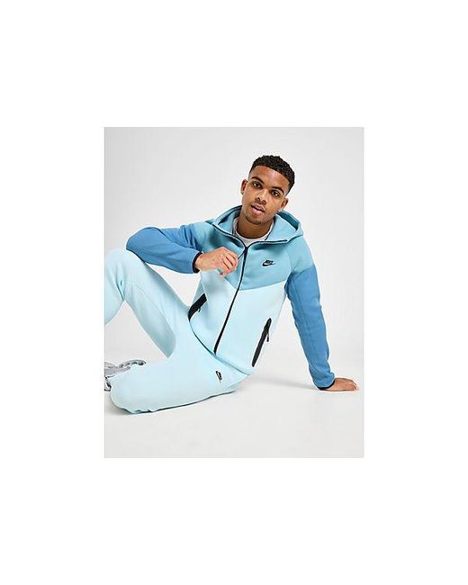 Nike Blue Tech Fleece Hoodie for men