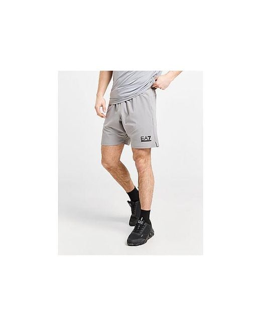 EA7 Black Tennis Shorts for men