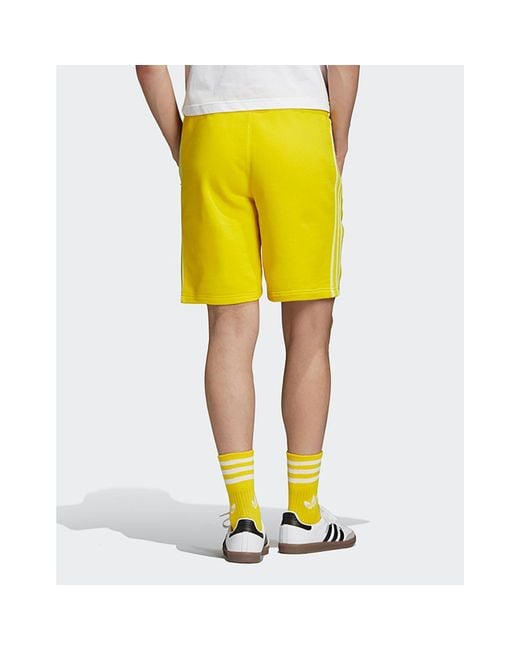 adidas 3 stripes shorts yellow adidas 3 stripes shorts yellow