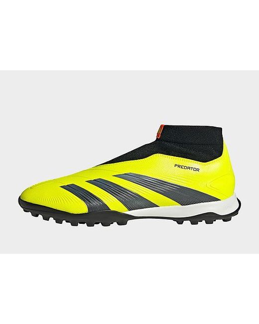 Adidas Yellow Predator 24 League Laceless Turf Boots