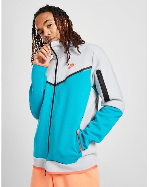 Tech fleece blue hoodie Clearance