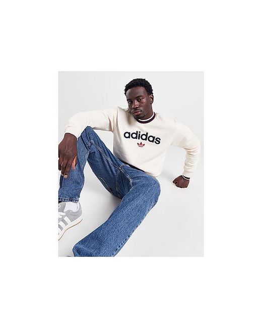 Adidas Originals Black Collegiate Crew Sweatshirt for men
