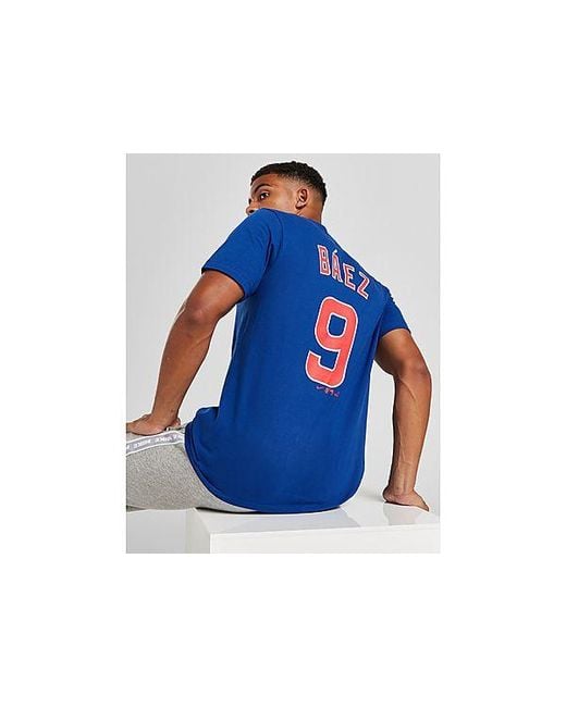 Nike Mlb Chicago Cubs Báez T-shirt in Blue for Men